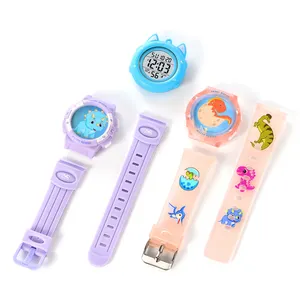 Skmei 2236 Custom NFC Kids Watches DIY Replace Case Cartoon Outdoor Waterproof Alarm Led Light Sport Digital Watch For Children