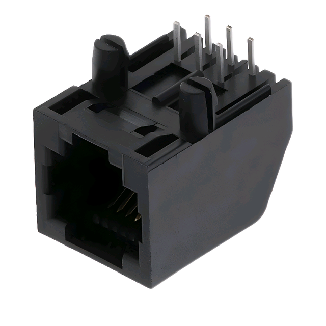 E6264-000xxx Series Angle Right Telephone Connector Unshielded 6p4c RJ11 Modular Jack