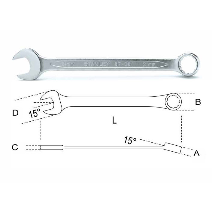 Expert 4-87-071 Stanley 11mm Chiave Combinata Adjustable Wrench Set for DIY & Industrial Applications Customizable OEM Support