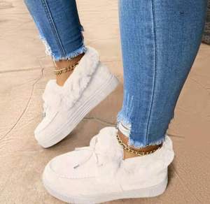 <span class=keywords><strong>Bottes</strong></span> de neige à enfiler en coton pour <span class=keywords><strong>femme</strong></span> Grande taille Bout épais Doublure polaire Collection automne hiver - Product Image 4