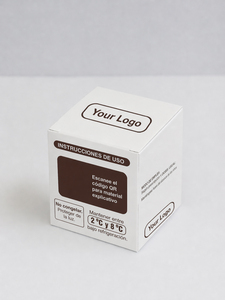 Professional 10-Vial Peptide Folding Box Gold Band Clinical Edition White Cardboard <b>Packaging</b> for 2ml 3ml Empty Glass Vials - Product Image 2