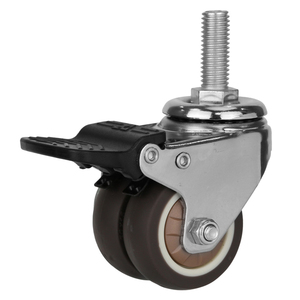 Estándar en forma de U de 2,5 pulgadas <span class=keywords><strong>rueda</strong></span> de <span class=keywords><strong>rueda</strong></span> para cama de bebé cuna - Product Image 3