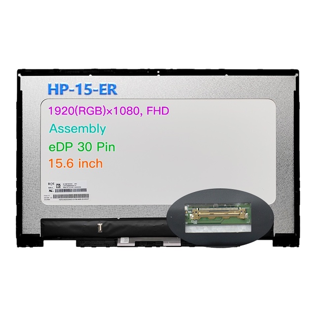 15.6 Inch Touch Screen for HP Pavilion X360 15-ER Series 15-er0002ur 15-er0032ng 15-er0055ng Digitizer Assembly Replacement