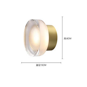 Lámpara de Pared de Diseño Español del Ministerio de Educación, Espejo Creativo para Entrada, Dormitorio, Minimalista y Lujoso para Mesita de Noche - Product Image 1