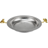 Plaque de cuisson haut de gamme en acier inoxydable poli à trois couches, style tendance national, compatible induction et gaz