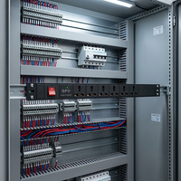 Unidad de Distribución de Energía Universal (PDU) de 6 Tomas para Rack con SPD y Interruptor de Doble Disyuntor 230V 13A, Modelo DFWW-32 de Aleación de Aluminio