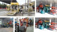 Machine automatique de fabrication de blocs creux en ciment non cuit, prête à l'exportation, à pression hydraulique, poids 3500 kg, garantie 1 an