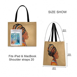 Wholesales Raw Material <b>Canvas</b> Fabric Organic Cotton Tote Folding Shopping Bag - Product Image 3