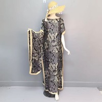 Nouveauté 2025 Robe Longue en Soie de Marque de Luxe pour Femmes Musulmanes avec Foulard, Caftan Africain Personnalisé Décontracté Grandes Tailles