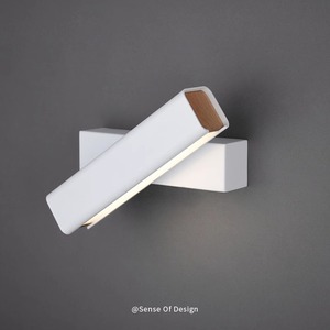 <b>Wall</b> Lamp Wood Led Rotatable Minimalist Bedroom Hallway <b>Bedside</b> <b>Light</b> 220V Switch Control - Product Image 3
