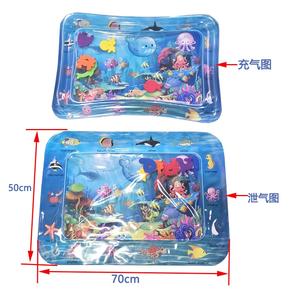 Alfombra de Juego Acuática Inflable para Bebés, Diseño de <span class=keywords><strong>Sirena</strong></span> Ecológico, Centro de Actividades de 66x46cm para Bebés de 0 a 24 Meses - Product Image 6