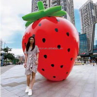 Pomme rouge gonflable/modèle gonflable géant de pomme/fruit gonflable pour la publicité extérieure