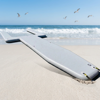 Plateforme flottante gonflable InflaToGo en PVC, île flottante, SUP, utilisation en eau de mer, capacité 100-500 kg