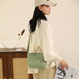 Women's Chest Bag Horizontal <b>Square</b> Waterproof Lightweight Crossbody Bag For Everyday Use Khaki Light Green Beige Black Caramel - Product Image 4