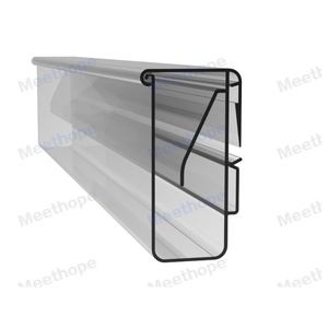 Meethope porta cartellino del prezzo ESL Rail supporto per etichette in plastica con copertura protettiva per ripiano, si adatta Hanshow Pricer Zkong SoluM ESL - Product Image 5
