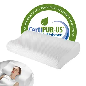 AMZ Hot Selling Contour Memory Foam Pillows Cervical Ergonomic Pillow For Neck Pain Relief
