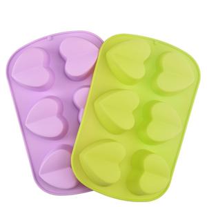 Coeur Amour Silicone Savon Moules Gâteau <span class=keywords><strong>Mousse</strong></span> Moule Cuisson Gâteau Muffin Pan Gâteau Au Fromage Pain Pain Ustensiles de Cuisson Moule - Product Image 6