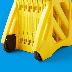 Yellow Plastic Road <strong>Retractable</strong> Plastic Flexible Fence Portable Mobile Expandable Safety Barricade Fence TrafficControl <strong>Barrier</strong> - Product Image 4