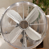 Ventilateur de table rétro élégant en métal, haut de gamme, 110 V, 10, 12 et 16 pouces, pour usage résidentiel et commercial