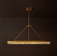 Lustre en laiton de luxe pour salon, luminaire suspendu en laiton pour plafond haut, éclairage en cristal personnalisé pour salle à manger
