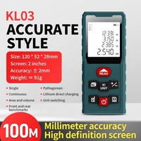Portable 100m Laser télémètre étanche LCD affichage Distance mètre économie de données outil de mesure infrarouge pour la conception de la maison