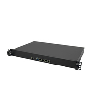 Mini serveur PC Rackmount 1U de 19 pouces avec processeur J4125 Routeur VPN à 4 ports Lan Pfsense Linux Firewall Appliance