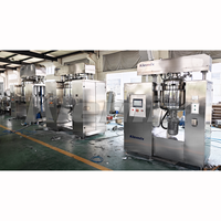 Machine d'émulsification homogénéisante SUS316L, mélangeur d'émulsification sous vide, capacité 1000L, puissance 30KW pour ligne de production cosmétique