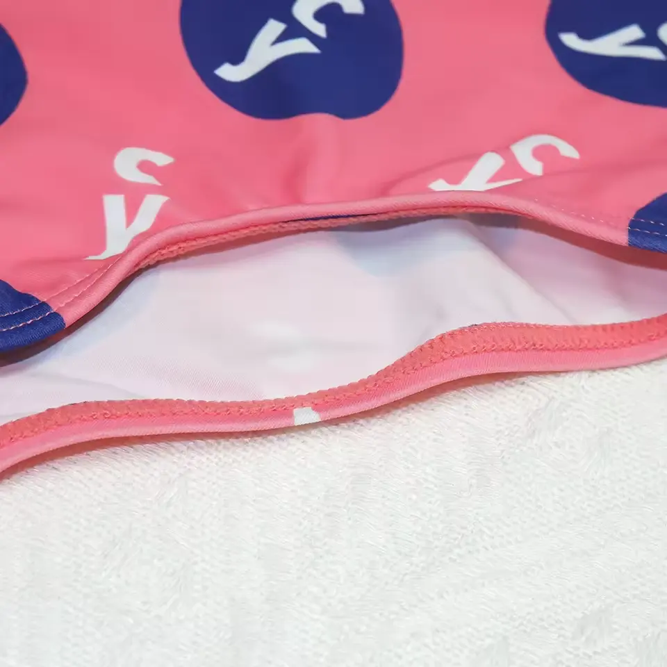 Imprimé à manches longues enfants maillots de bain une pièce fermeture éclair bébé fille vêtements barboteuses maillots de bain