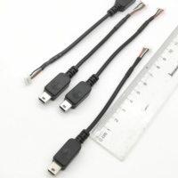 Cáp USB Mini Micro Góc Phải 180 Độ Với Jst Xh Ph 2.0 2 4 5 Đầu Nối Cáp Jst/Xh Cáp Micro Usb Sang Jst 10CM