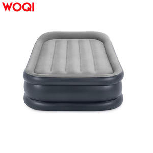 Matelas gonflable Woqi 190x99x31cm avec pompe intégrée, imperméable, gris, rectangulaire, pour le camping, utilisation intérieure et extérieure - Product Image 3
