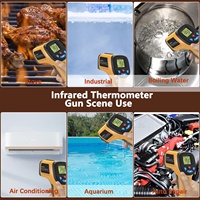 Thermomètre infrarouge numérique industriel sans contact, pistolet de mesure de température pour la cuisine, affichage LCD, haute température, OEM/ODM