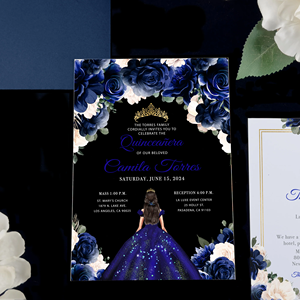 Vert émeraude <span class=keywords><strong>Princesse</strong></span> Robes Impression Invitaciones De 15 Aos De Acrilico Quinceanera XV <span class=keywords><strong>D</strong></span>écorations Acrylique Invitations <span class=keywords><strong>Carte</strong></span> - Product Image 6