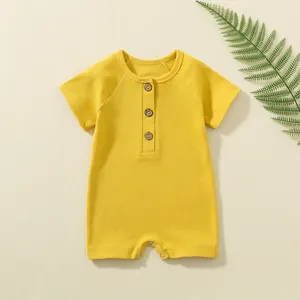 Alta qualità 2022 all'ingrosso ODM prezzo basso cotone organico Design di marca neonato vestiti pagliaccetti 0-24 mesi vestiti per bambini
