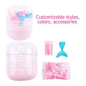 Slime de limpieza rosa Kawaii Galaxy Stitch, Charms para tienda, Barra a granel, Juguetes de apretar hechos a mano, Pegamento transparente para slime - Product Image 3