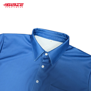 Bán Buôn Tùy Chỉnh Cá Nhân Đồng Bằng Đầy Đủ Nút Dài Tay Áo Người Đàn Ông Polo Áo Sơ Mi - Product Image 5