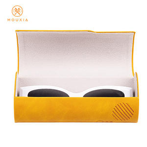 High Quality PU <strong>Eyewear</strong> <strong>Case</strong> Large Frame Glasses <strong>Case</strong> with Custom Logo Rectangle Eyeglass Box Promotion Price - Product Image 3