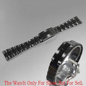 <span class=keywords><strong>Bracelet</strong></span> de montre en acier inoxydable 316L 20mm <span class=keywords><strong>Bracelet</strong></span> de luxe noir massif avec fermoir Compatible pour Rolex Seiko pour <span class=keywords><strong>Omega</strong></span> pour IWC - Product Image 2