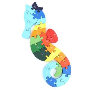 Puzzle en bois 3D animal éléphant puzzle jouets enfants éducation preshcool puzzle pour enfants Alphabet lettre correspondant animal <span class=keywords><strong>puzz</strong></span> - Product Image 4