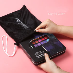 XinyiArt – ensemble de 48 couleurs Premium, peinture à l'eau solide, pinceaux à eau, Kits d'<span class=keywords><strong>aquarelle</strong></span> avec boîte en métal <span class=keywords><strong>pour</strong></span> adultes débutants - Product Image 6