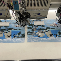 Machine à broder plate informatisée Dahao Yonthin dernière génération, 1500 tr/min, 9 aiguilles, 8 têtes, avec 5 dispositifs pour perles et 2 pour paillettes