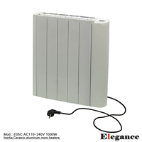 Cerámica de almacenamiento de energía montada en la pared El control de temperatura mecánico Opciones de programación diaria y semanal Calentador de habitación de aluminio