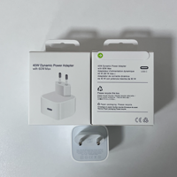 Adaptateur secteur PD 40W avec 60W max pour chargeur iPhone 40W, câble Type C pour iPhone 17 16 15 14 13 12 11