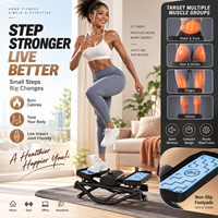 Mini stepper d'exercice BNcompany pour entraînement cardio complet du corps, des jambes et de la taille, antidérapant, en fer, pour la maison et l'intérieur