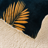 Couette en polaire Sherpa épaisse de style américain pour l'hiver, imprimée en 3D avec de nouveaux motifs floraux, literie confortable