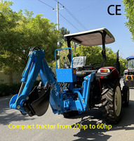 Attache de pelle rétrocaveuse à 3 points pour tracteurs compacts de 15 à 60 CV