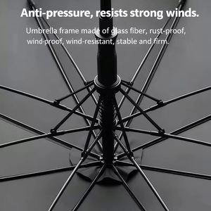 Luxury Straight Big Large Sport Custom logo Printing UV Golf <b>Umbrella</b> with Silver Handle - Product Image 3