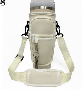 Fundas para vasos de 40 oz, cubiertas para vasos de coche, correas diagonales para el hombro, fundas para botellas de agua de material de buceo Ice King Cooler - Product Image 3