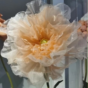 Grand <span class=keywords><strong>bouquet</strong></span> de fleurs artificielles élégantes en soie, faites à la main, grandes fleurs de pivoine artificielles pour la diffusion en direct, la salle de mariage - Product Image 2