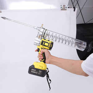 Grand arbre expédition rapide Batteries au lithium-ion sans fil pistolet à beurre haute pression puissance automatique graisse pistolet à main pelle Machine - Product Image 2