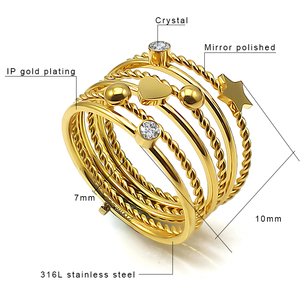 Anelli Classici Lussuosi e Brillanti, Gioielli con Zirconi e Strass, Anelli di Fidanzamento e Matrimonio in Stile Europeo e Americano, Regalo Affascinante per l'Amante - Product Image 2